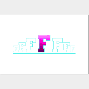 Letter F Posters and Art